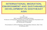 INTERNATIONAL MIGRATION, ENVIRONMENT AND SUSTAINABLE DEVELOPMENT …unofficeny.iom.int/sites/default/files/Graeme_Hugo... ·  · 2015-03-12INTERNATIONAL MIGRATION, ENVIRONMENT AND