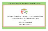 PRESENTATION TO THE 20 TH I.C.P.A.K ECONOMIC · PDF file · 2015-09-19presentation to the 20 th i.c.p.a.k economic symposium on 22 nd february, ... primary schools, secondary schools,