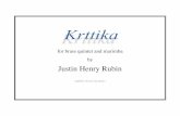 for brass quintet and marimba by Justin Henry Rubinjrubin1/pJHR Krttika BrassQtetMarimba.pdf · for brass quintet and marimba by Justin Henry Rubin Harvey Music Editions & & &?? &