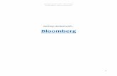 Getting started with… Bloomberg - Masarykova univerzitamrezac/Bloomberg/bloomberg-guide.pdf · Getting started with… Bloomberg D‐CAF Office, Aarhus University 3 1. Introduction