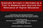Graduate Surveys in Germany as a Tool to Measure and ... · PDF fileGraduate Surveys in Germany as a Tool to Measure and Improve the Relevance of Higher Education Contribution to the