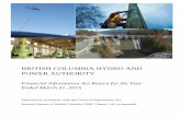 BRITISH COLUMBIA HYDRO AND POWER AUTHORITY · PDF fileBRITISH COLUMBIA HYDRO AND POWER AUTHORITY Financial Information Act Return for the Year Ended March 31, 2015 Published in