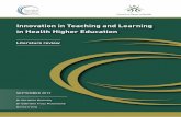 Innovation in Teaching and Learning in Health … of Deans of Health: Sept 2013 Innovation in Teaching and Learning in Health Higher Education: Literature Review 3 Acknowledgements