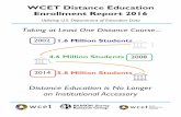 Taking at Least One Distance Course â€¢ Distance Education enrollments grew by 7% for those taking At Least One and rose by 9% for those enrolled â€œExclusivelyâ€‌ at