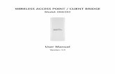 WIRELESS ACCESS POINT / CLIENT BRIDGE - … ACCESS POINT / CLIENT BRIDGE Model: ENH202 User Manual ... 22 4.5 LOGGING INTO ... f) Wired LAN backup