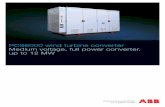 PCS6000 wind turbine converter Medium voltage, full · PDF fileThe PCS6000 wind turbine converter is based on ABB’s ... ABB’s life cycle management involves a highly ... even with