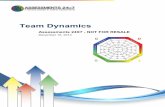 Team Dynamics - Assessments 24x7 · PDF fileTeam Dynamics Report for Assessments 24X7 - NOT FOR RESALE ... Note the various percentages of your team compared to the ‘Norm Group’
