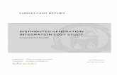 DISTRIBUTED GENERATION INTEGRATION COST … GENERATION INTEGRATION COST STUDY ... Table 15: Parametric Study Load Flow Results 50/50 Percent Urban/Rural Distributed ...