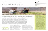 CDE POLICY BRIEF - cde.unibe.ch · PDF filefound nowhere else. ... shifting cultivators are forced to ... areas or paddy-rice projects were having desir-able effects