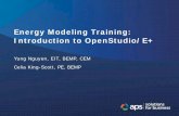 Energy Modeling Training: Introduction to OpenStudio · PDF fileEnergy Modeling Training: Introduction to OpenStudio/E+ Yung Nguyen, EIT, ... shading coefficient . Lighting ... •Reduce