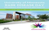 RARE DISEASE DAY - · PDF file2/23/2018 · University of Minnesota, College of Pharmacy, Department of Clinical and Experimental Pharmacology, 2. University of Minnesota, Fairview.