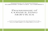 Procurement of CONSULTING SERVICES - marina.gov.ph 1M/2017 BID DOCS... · procurement of Consulting Services. ... the engagement of the services of a Third Party ... Provide guidance