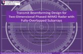 Transmit Beamforming Design for Two-Dimensional …sspd.eng.ed.ac.uk/sites/sspd.eng.ed.ac.uk/files/...MIMO Radar Transmit Beamforming Design for Two-Dimensional Phased-MIMO Radar with