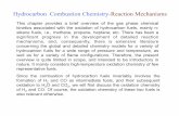 Hydrocarbon Combustion Chemistry-Reaction … Combustion Chemistry-Reaction Mechanisms This chapter provides a brief overview of the gas phase chemical kinetics associated with the