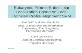 Eukaryotic Protein Subcellular Localization Based on …guojian/publications/mlsp06a_slide.pdf · Eukaryotic Protein Subcellular Localization Based on Local Pairwise Profile Alignment