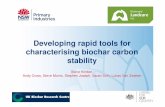 Developing rapid tools for characterising biochar carbon stability Regional Meeting Presentation… ·  · 2012-02-22Developing rapid tools for characterising biochar carbon stability