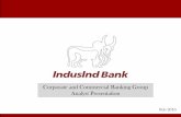 Corporate and Commercial Banking Group Analyst … 1: Comprehensive Corporate and Commercial Banking Coverage Distribution of Corpora te & Commercial Banking Network Produc and S ervice