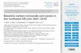 Baseline carbon monoxide and ozone in the northeast … 15, 27253–27309, 2015 Baseline carbon monoxide and ozone in the northeast US over 2001–2010 |