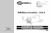 Millermatic 251 - New and Used Welding - Red-D-Arc 251 Operators Manual.pdf · Millermatic 251 Visit our website at File: MIG ... Typical MIG Process Control Settings 31 ... Always