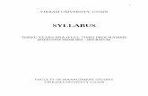 SYLLABUS - School of Commerceschoolofcommerce.co.in/Syllabus/Vikram university, ujjain...Organisation and Management – R.D. Agrawal 2. Essentials of Management – Koontz and O’Donnel.