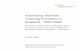 Improving Teacher Training Provision - NCEE | National · PDF file · 2016-10-11Improving Teacher Training Provision in England: ... 6 David Bell, former Chief ... neither was there