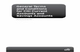 General Terms and Conditions for Citi Current Accounts and Savings Accounts · PDF fileOnline service 17 29. Assignment 17 30. Making changes to this Agreement 17–18 31. Liability