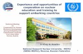 Experience and opportunities of cooperation on nuclear ... · PDF fileExperience and opportunities of cooperation on nuclear education and training to support embarking countries ...