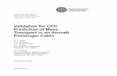 Validation for CFD Prediction of Mass Transport in an ... in an Aircraft Passenger Cabin ... Report Date Validation for CFD Prediction of Mass Transport in an Aircraft ... see CFD