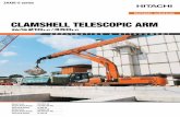 CLAMSHELL TELESCOPIC ARM - hpe-as.dk · PDF fileZaxis-5 range of clamshell telescopic excavators is the twin-rope ... Hitachi engineers have designed the latest clamshell ... telescopic