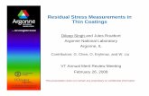 Residual Stress Measurements in Thin Coatingsenergy.gov/sites/prod/files/2014/03/f11/merit08_routbort_13723.pdf · ns in thin f the film ... Depth-resolved strain/structure in ...