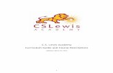 C.S. Lewis Academy Curriculum Guide and Course Descriptionscslewisacademy.com/wp-content/uploads/2017/10/WEB-curr-guide.pdf · Curriculum Guide and Course Descriptions updated: March