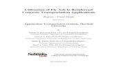 Fly Ash in Reinforced Concrete Transportation … 99-06.pdfUtilization of Fly Ash in Reinforced Concrete Transportation Applications . Report ... Research Assistant Professor, ...