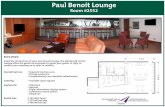 Paul Benoit Lounge - YOW · PDF filePaul Benoit Lounge Room #2552 Room Details Enjoy the convenience of your own private lounge; the Macdonald-Cartier ... Reisler;David Created Date: