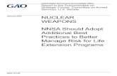 GAO-18-129, NUCLEAR WEAPONS: NNSA Should Adopt · PDF file · 2018-02-09The Department of Energy’s National Nuclear Security Administration ... and earned value data from multiple,