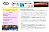 ROTARY CLUB OF COONABARABRAN INC · PDF fileThe Weekly Bulletin of the Rotary Club of Coonabarabran Inc. Club No ... with preparation ... a work colleague a community leader a business