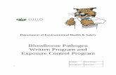 BBP Program 'rev' - Ohio · PDF file16.0 ANNUAL PROGRAM REVIEW ... to potentially infectious materials. Responsibility for the BBP program will rest at the highest reasonable level