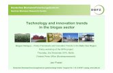 Technology and innovation trends in the biogas sector - · PDF fileProblematic issues of R&D ... digestate biogas plant sale and trade electricity ... New methods and optimization