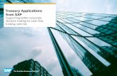 Treasury Applications from SAP - · PDF fileTreasury Applications from SAP Supporting better corporate decision making for cash flow, funding, and risk. Better Technology for ... The