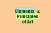 Elements of Design - · PDF filecomposition of the elements and principles. Elements & Principles of Art ... lettering for labels and titles. Don’t forget to include a title page!
