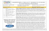CHIPPEWA VALLEY AGRICULTURAL EXTENSION REPORT · PDF fileCHIPPEWA VALLEY AGRICULTURAL EXTENSION REPORT ... Jan. to Mar.—Private Pesticide Applicator Training, Dunn, ... This summer,