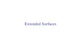 Extended Surfaces - cld.pt fileNature and Rationale of Extended Surfaces • An extended surface (also know as a combined conduction-convection system or a fin) is a solid within which