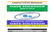 GATE SOLUTION - Engineers · PDF fileGATE Solution 2000 to 2015 ... CHEMICAL ENGINEERING GATE SOLUTION Subject-wise reducing year CONTENTS. GATE Solution 2000 to 2015 ... GATE-2014