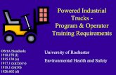 Powered Industrial Trucks Operator Training · PDF file3 Powered Industrial Trucks QEnvironmental Health and Safety has an inventory of powered industrial trucks. If you have these
