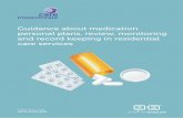 Guidance about medication personal plans, review ... code HCR-0712-070 Guidance about medication personal plans, review, monitoring and record keeping in residential care services