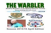 @ WokingRA - Woking Referees Societywokingreferees.co.uk/Warbler/April16 final.pdfI’ve enjoyed my time as Secretary and now look forward to helping the society to move into its 89th
