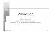 Valuationadamodar/pdfiles/country/AIMRCambridge.pdfThe material for this presentation is available under seminars. ... In discounted cash flow valuation, the value of an ... n Do the