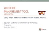 Wildfire Management Tool - Using NASA Web World Wind to Predict Wildfire Behavior