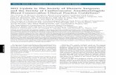 2011 Update to The Society of Thoracic Surgeons and the ... · PDF fileAppendix 2 documents the authors’ potential conﬂicts of interest and industry disclosures. 3) Synopsis of