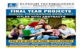 ECE,EEE Final Year Projects 2016-17 Latest updated list  Signal Processing IEEE Projects for Engineering Students (BE/BTech & ME/MTech)