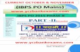CURRENT OCTOBER & NOVEMBER (IBPS PO Mains) · PDF fileREGULAR CURRENT ISSUE IBPS PO Mains 2015 # COMBINED MONTH AUG & SEPT @foundation FOR IBPS PO (Mains) YASHSHREE